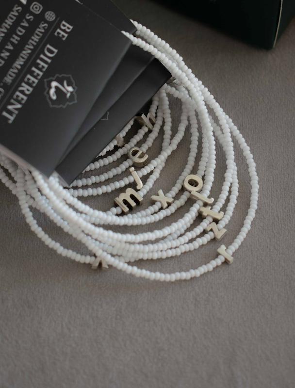 دستبند حروف نقره925 عیار