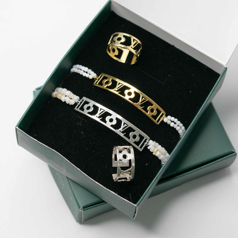 نیم ست نقره 925 لویی ویتون LV