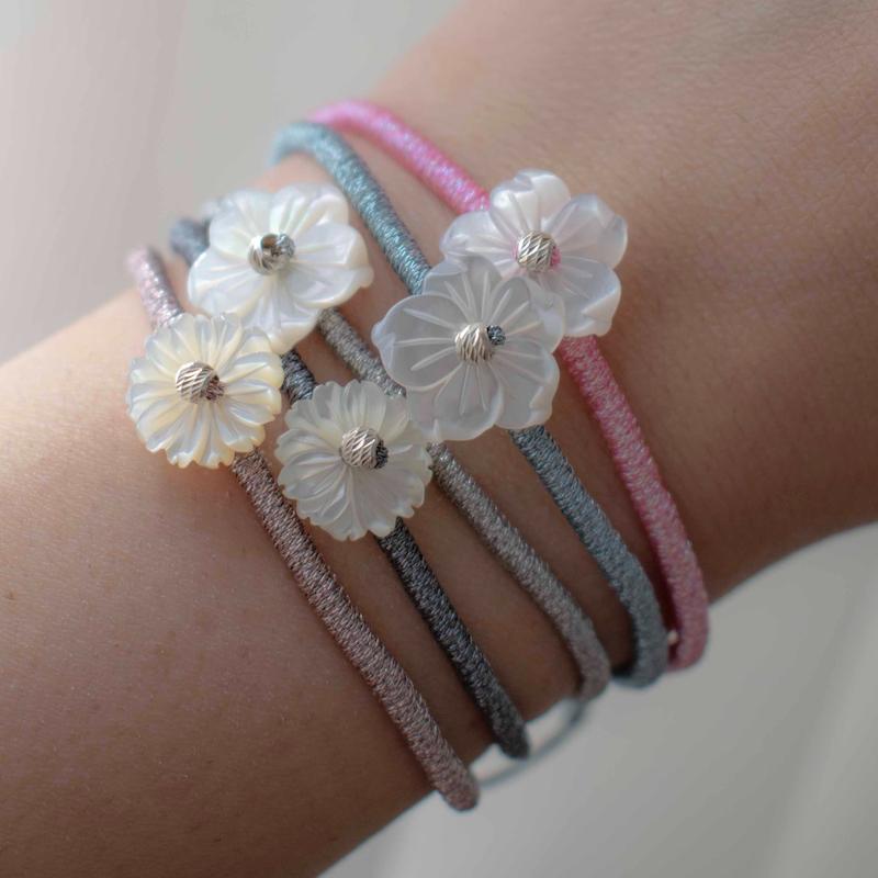 دستبند شکوفه نقره 925 عیار