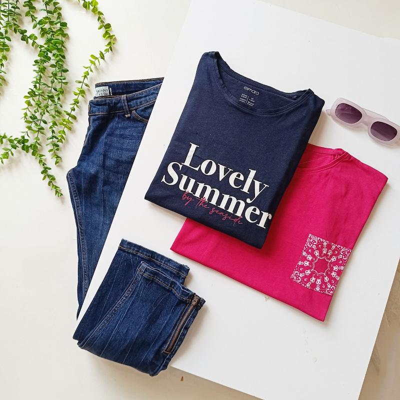 تیشرت نخ پنبه زنانه اسمارا