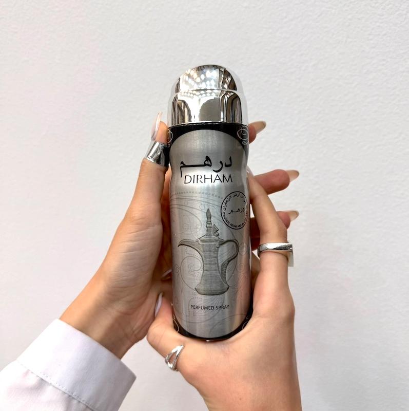 اسپری خوشبوکننده بدن درهم نقره ای