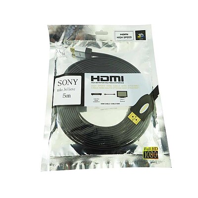 کابل تصویر HDMI فلت سونی SONY متراژ 5 متر