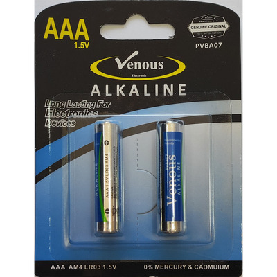  باتری نیم قلم ونوس venous مدل ALKALINE LR03 AAA