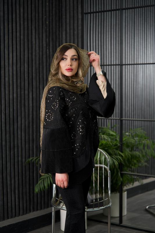 مانتو زنانه مدل شب تاب کد 15