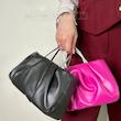 کیف زنانه چروک دسته نگین کد 2060