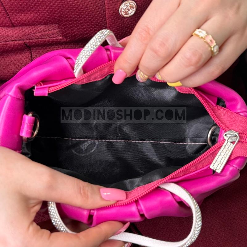 کیف زنانه چروک دسته نگین کد 2060