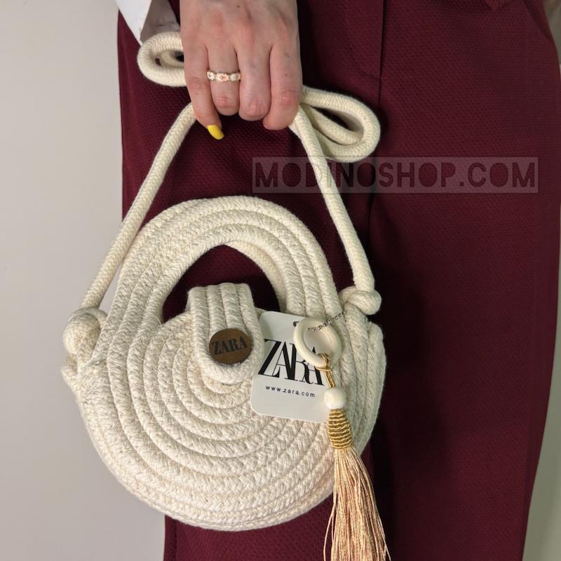 کیف زنانه کنفی زارا آویز دار کد 2082