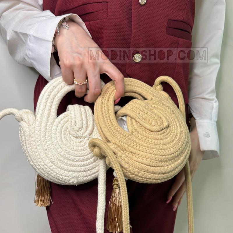 کیف زنانه کنفی زارا آویز دار کد 2082