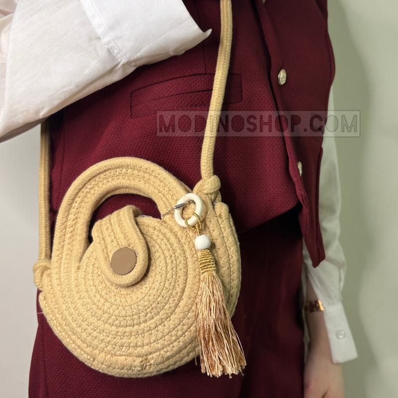 کیف زنانه کنفی زارا آویز دار کد 2082