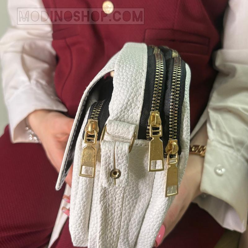 کیف دوشی زنانه سه زیپ کد 2085