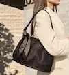 کیف دوشی چرمی زنانه شال دار الید کد 2231