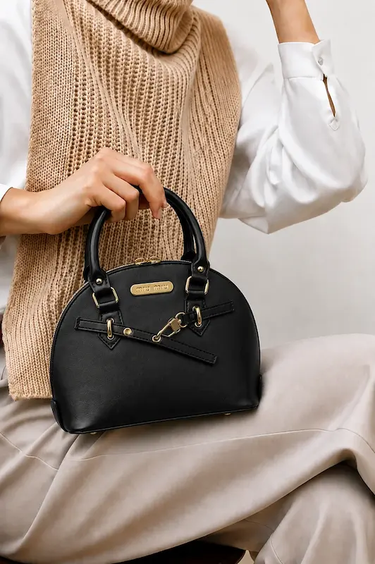 کیف دستی و رودوشی زنانه سایا رنگ مشکی