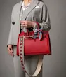 کیف زنانه دستی و دوشی قرمز طرح کروکودیل