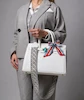 کیف زنانه دستی و دوشی سفید طرح کروکودیل