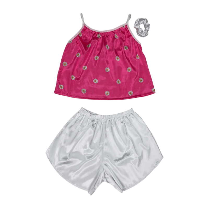 ست تاپ و شلوارک طرح گل