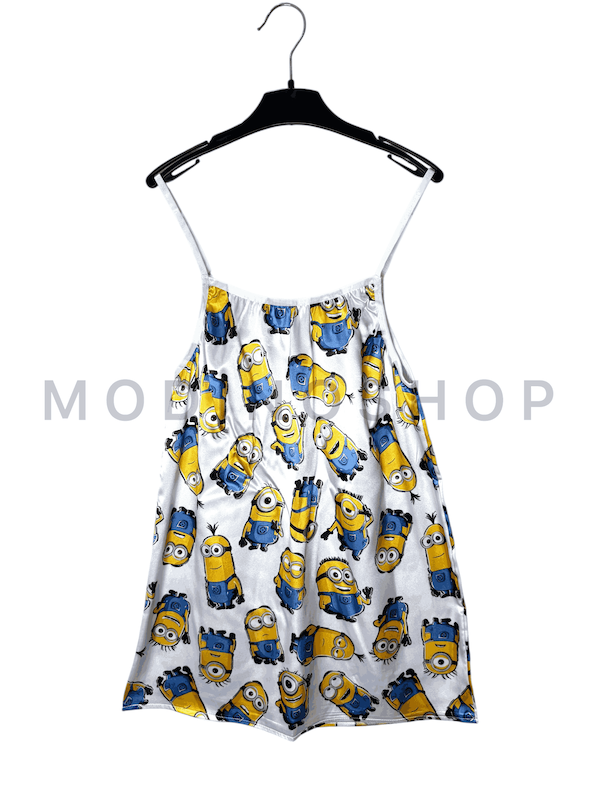 پیراهن ساتن طرح مینیون 252