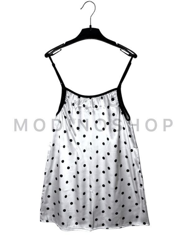 پیراهن ساتن طرح خالدار 251