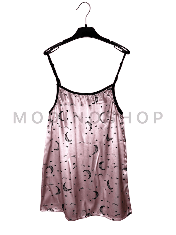 پیراهن ساتن طرح ماه و ستاره 247