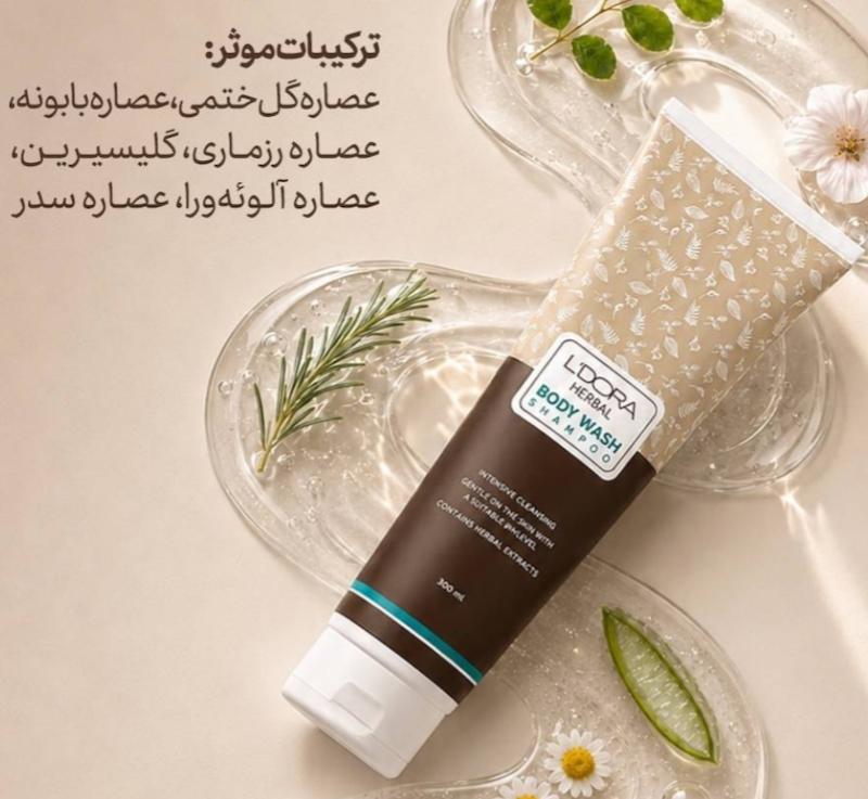 پک شامپو بدن لدورا هربال و گوش پاک کن ۲۰۰تایی
