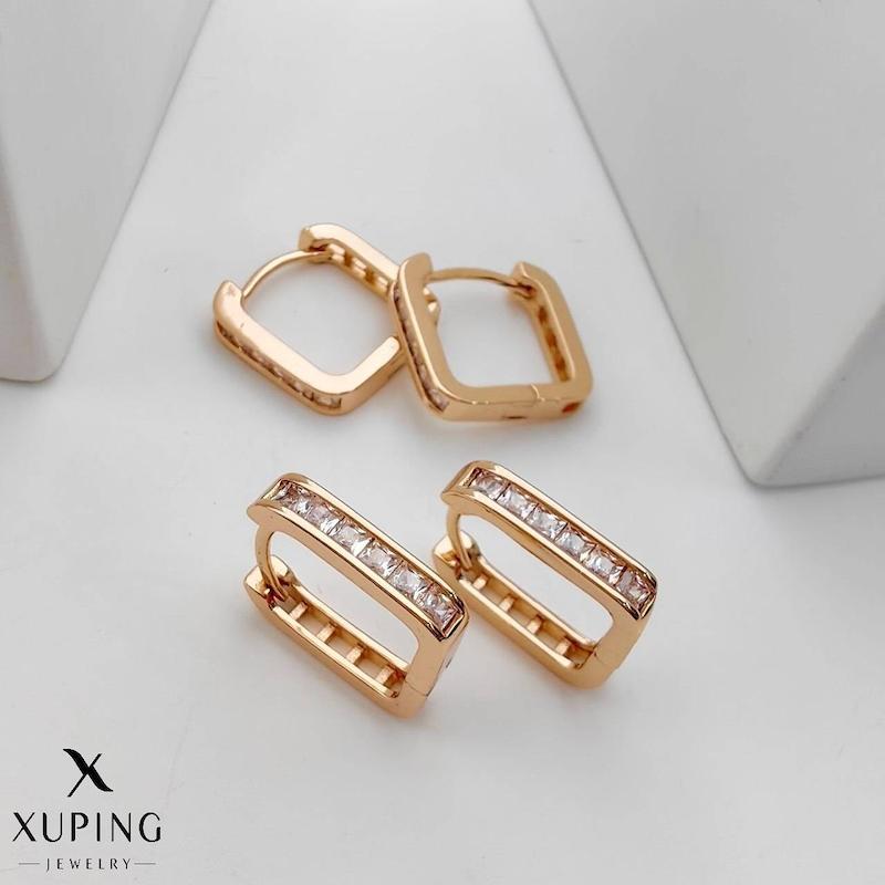 گوشواره مربع نگین دار ژوپینگ