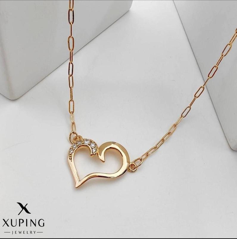 گردنبند مینیمال قلبی ژوپینگ