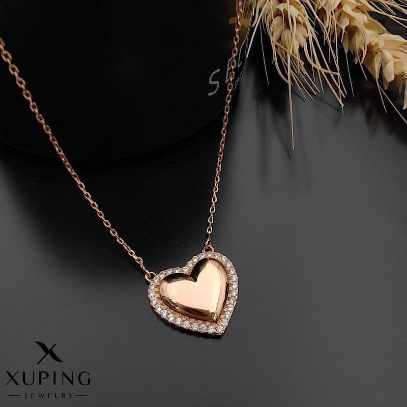 گردنبند قلبی دور نگین ژوپینگ