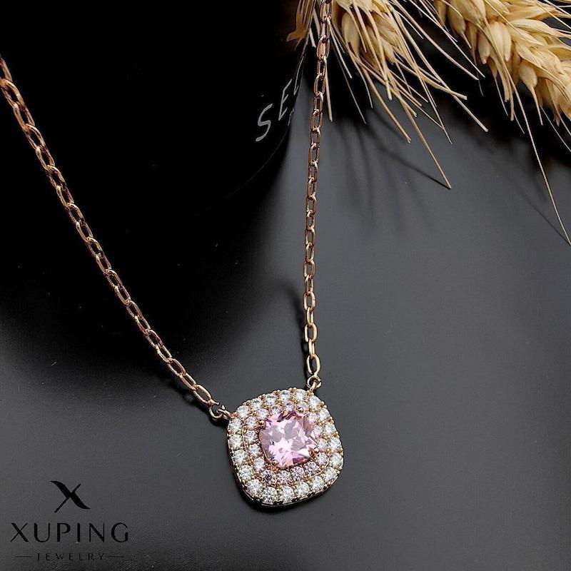 گردنبند جواهری نگین رنگی ژوپینگ