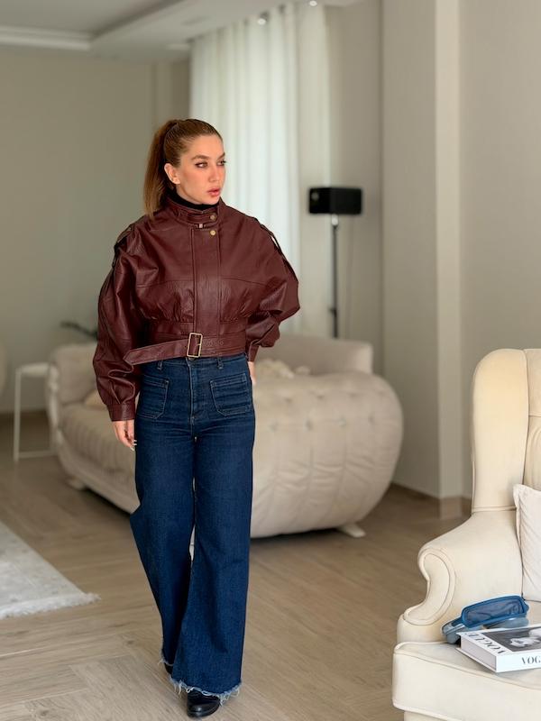 کت چرم‌code 6038