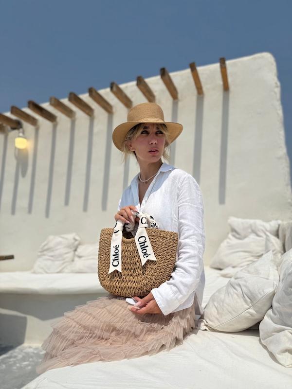 کیف حصیری chloe