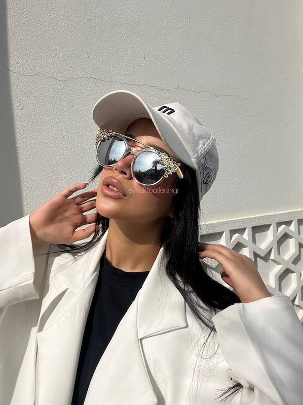 عینک نگینی لوکس(کد1376)