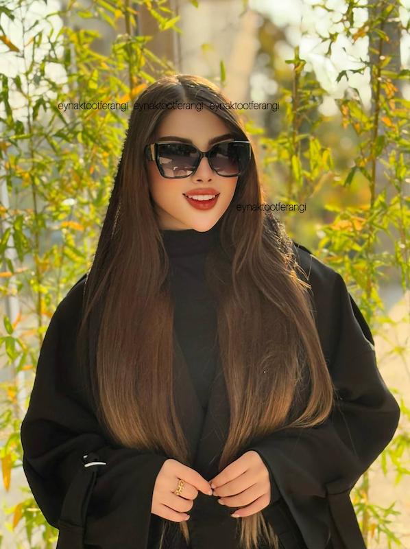عینک آفتابی مشکی طلایی