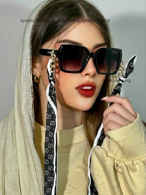 عینک افتابی طرح دسته گل