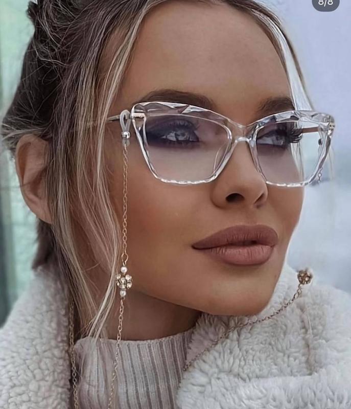 عینک بلوکات بلوری گربه ای