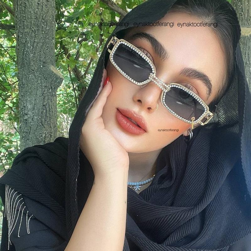 عینک پییرسینگ نگینی