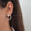 گوشواره خاویاری و مروارید - کد 8684