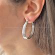 گوشواره حلقه‌ای آب نقره