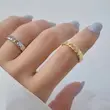 انگشتر زنانه طرح پولکی 