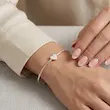 بنگل نقره زنانه طرح قلب 