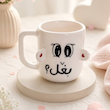 ماگ سرامیکی دست‌ساز طرح بغل با طراحی سه‌بعدی