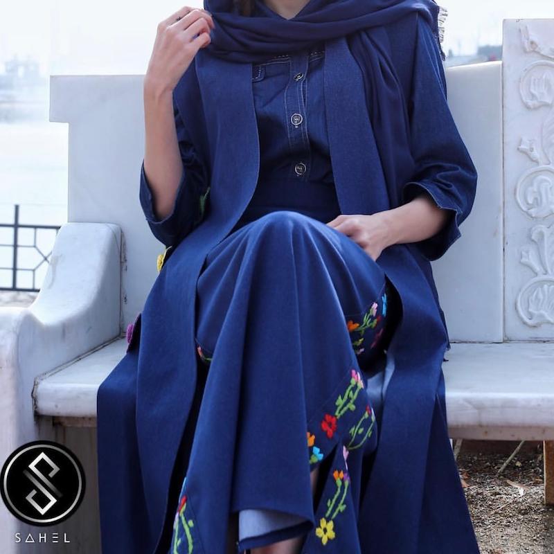 blue سارافون و دامن