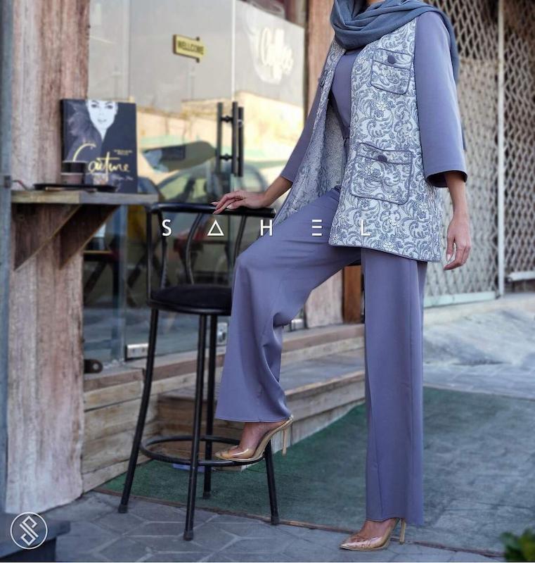 grayish شومیز و شلوار