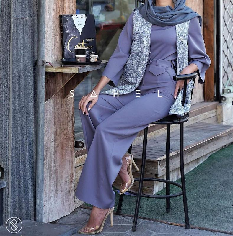 grayish شومیز و شلوار
