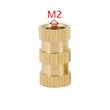 مهره برنجی آجدار سایز M2X10X4mm (بسته 10تایی)