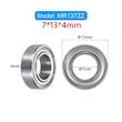 بلبرینگ مینیاتوری MR137ZZ ابعاد 7x13x4mm 