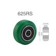 چرخ هرزگرد بلبرینگی D شکل 625RS سبز