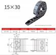 انرژی گاید/ انرژی چین سایز 15 در 30 میلیمتر طول 100cm