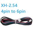 سیم استپر موتور 6 پین به 4 پین Hx2.54mm به طول 150 سانتیمتر