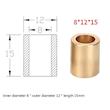 بوش برنجی با ابعاد 8X12X15 میلیمتر 