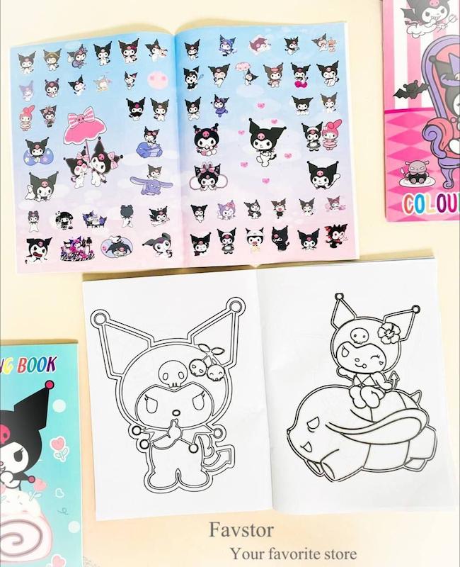 دفترچه رنگ آمیزی استیکردار