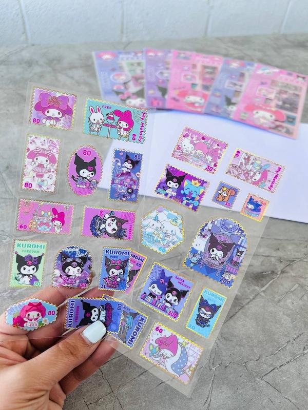 استیکر طرح تمبر